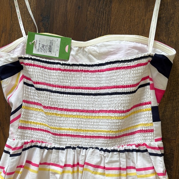 Lilly Pulitzer Strapless Dress in Pink, Yellow, and Navy Stripes - Picture 5 of 5